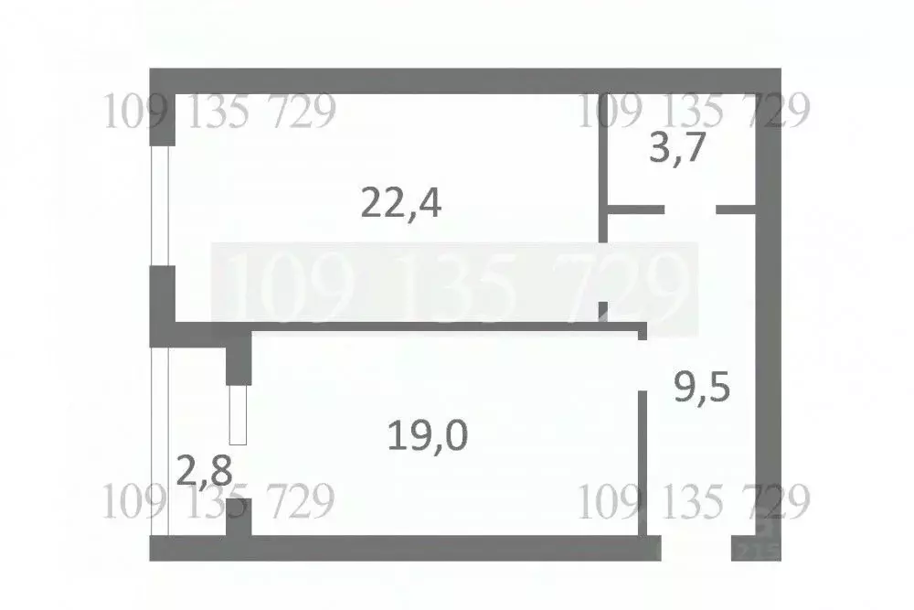 1-к кв. москва винницкая ул, 8к1 (56.0 м) - Фото 1