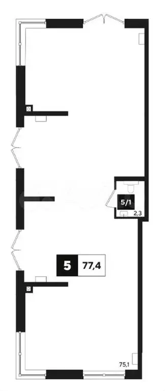 Продам офисное помещение, 77.4 м - Фото 0