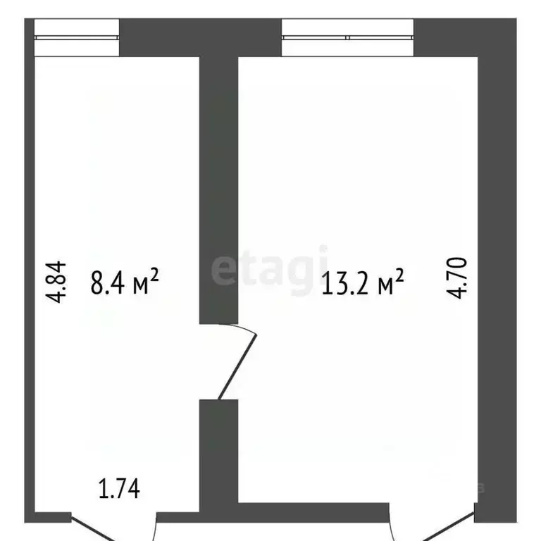 Комната Краснодарский край, Геленджик ул. Орджоникидзе, 9А (21.0 м) - Фото 2