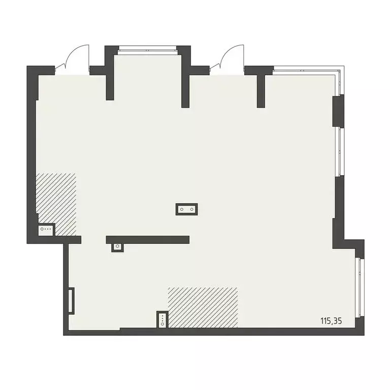 Помещение свободного назначения (115.35 м) - Фото 1