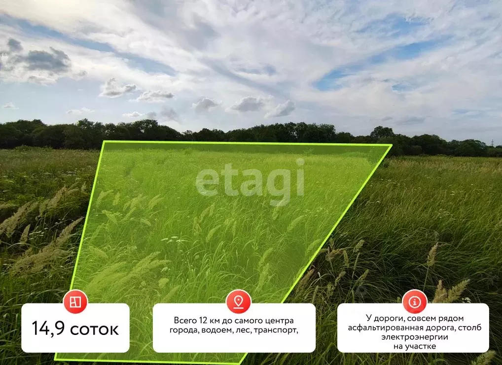 Участок в Хабаровский край, Хабаровский район, Тополевское с/пос, с. ... - Фото 1