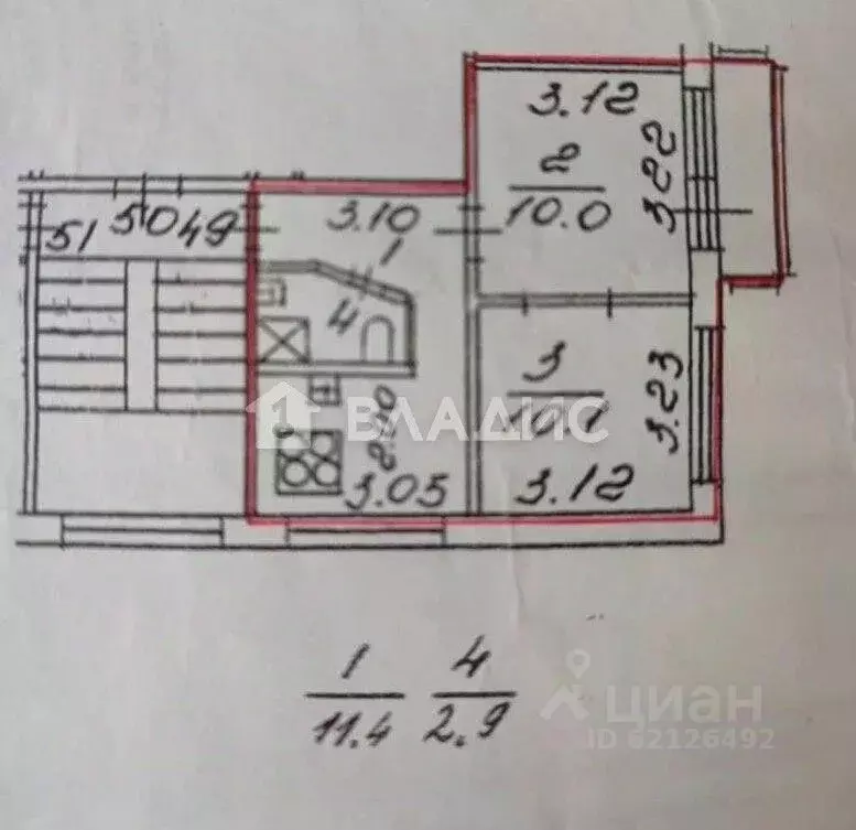 1-к кв. Санкт-Петербург Торжковская ул., 24К1 (35.0 м) - Фото 2