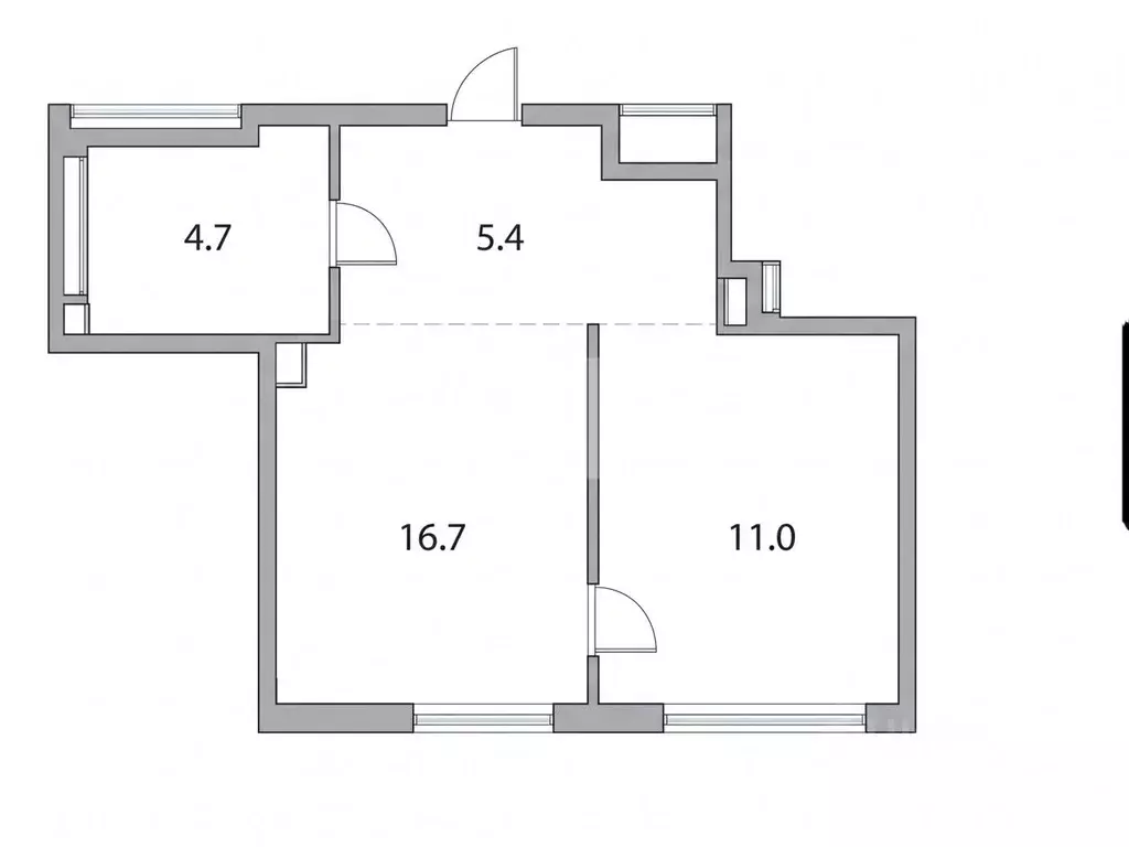 2-к кв. Москва ул. Крузенштерна, 3к3 (34.6 м) - Фото 2
