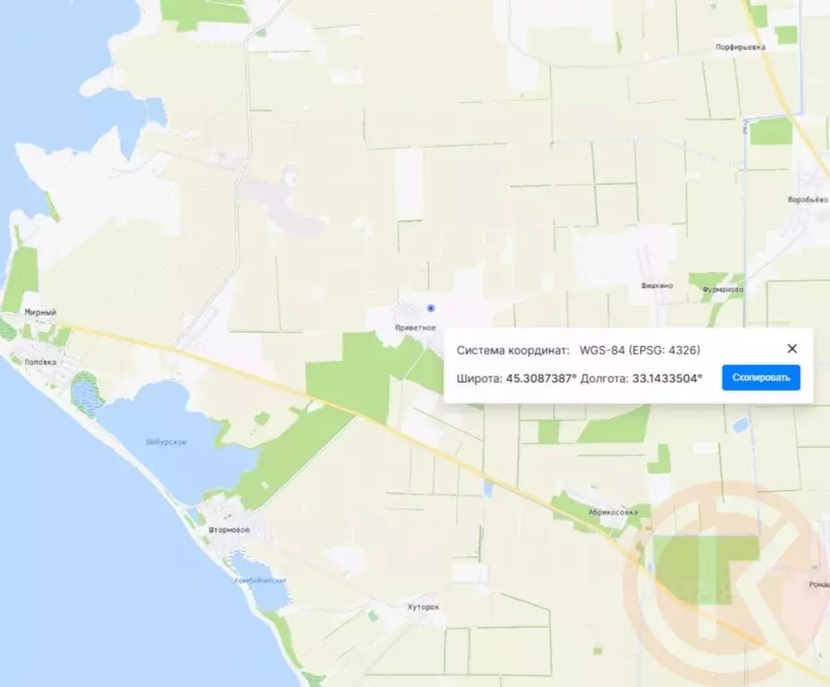 Участок в Крым, Сакский район, Штормовское с/пос, с. Приветное  (6.0 ... - Фото 2