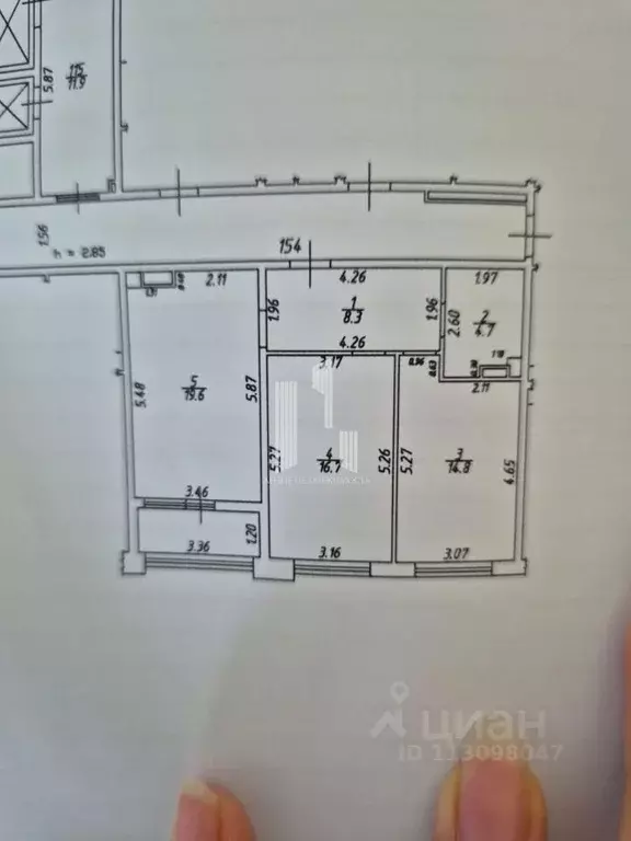 2-к кв. Краснодарский край, Новороссийск ул. Матвейкина, 1Ак1 (64.1 м) - Фото 1