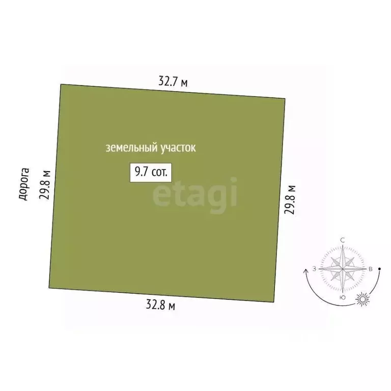 Участок в Тюменская область, Тюмень Большое Царево-1 СНТ,  (9.7 сот.) - Фото 2