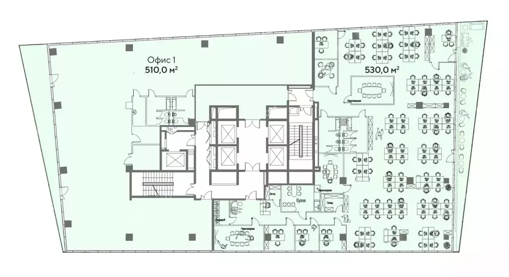 Офис в Москва ул. Обручева, 23С1 (1136 м) - Фото 1