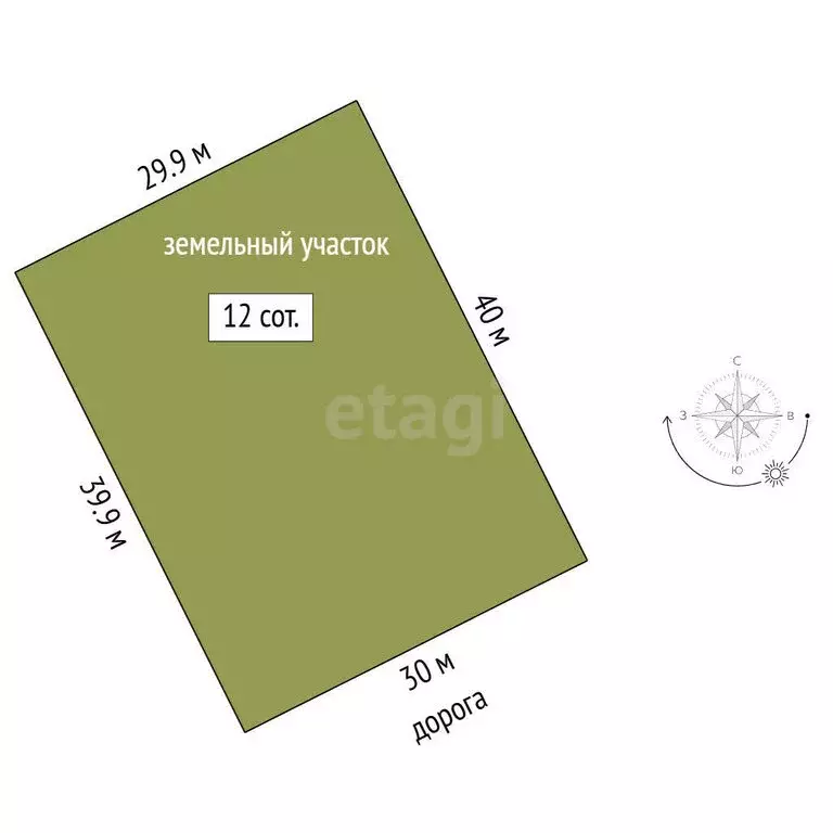 Участок в Медведевский район, Азяковское сельское поселение, деревня ... - Фото 1