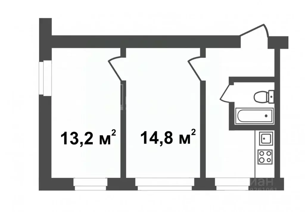 2-к кв. Владимирская область, Ковров ул. Туманова, 4 (38.2 м) - Фото 2