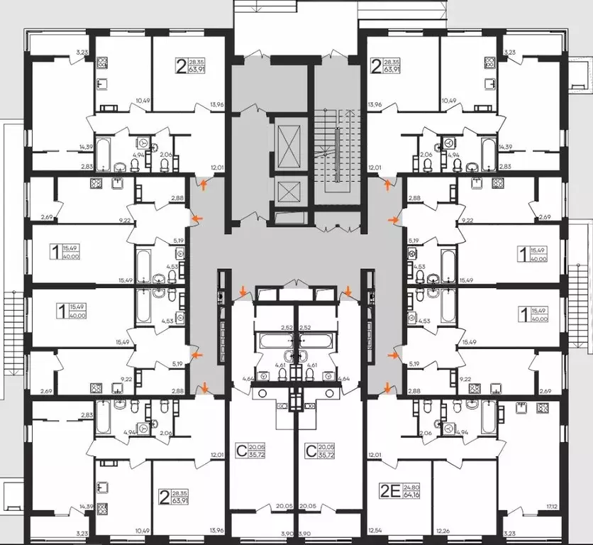 1-к кв. Мурманская область, Мурманск Молодежный проезд, 17 (40.0 м) - Фото 2
