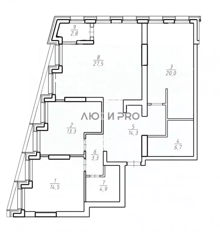 3-к кв. Башкортостан, Уфа ул. Рихарда Зорге, 65Б (104.8 м) - Фото 2