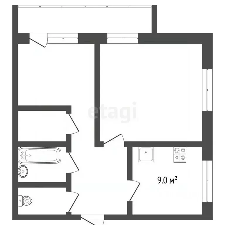 2-к кв. Московская область, Мытищи ул. Семашко, 4к2 (40.9 м) - Фото 1