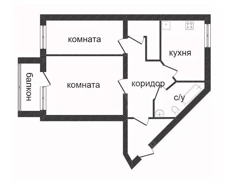 2-к кв. Калужская область, Калуга ул. Георгия Димитрова, 24 (75.0 м) - Фото 2