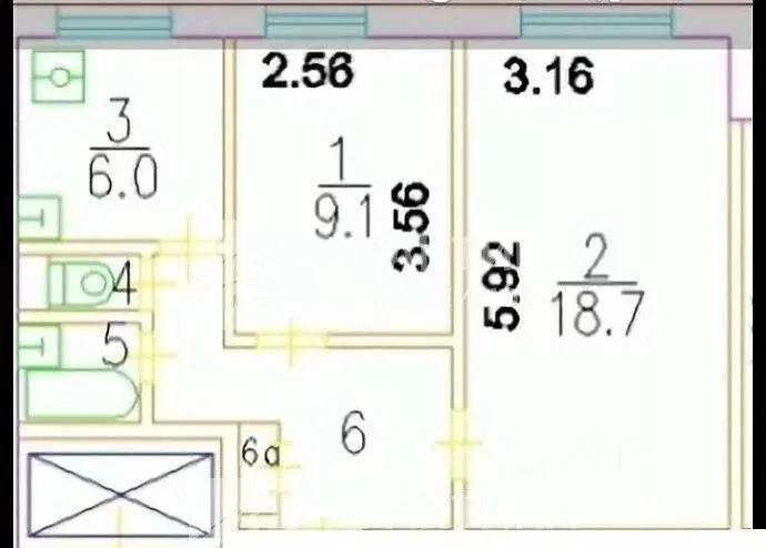 2-к кв. Москва Зеленоградская ул., 37 (44.2 м) - Фото 2