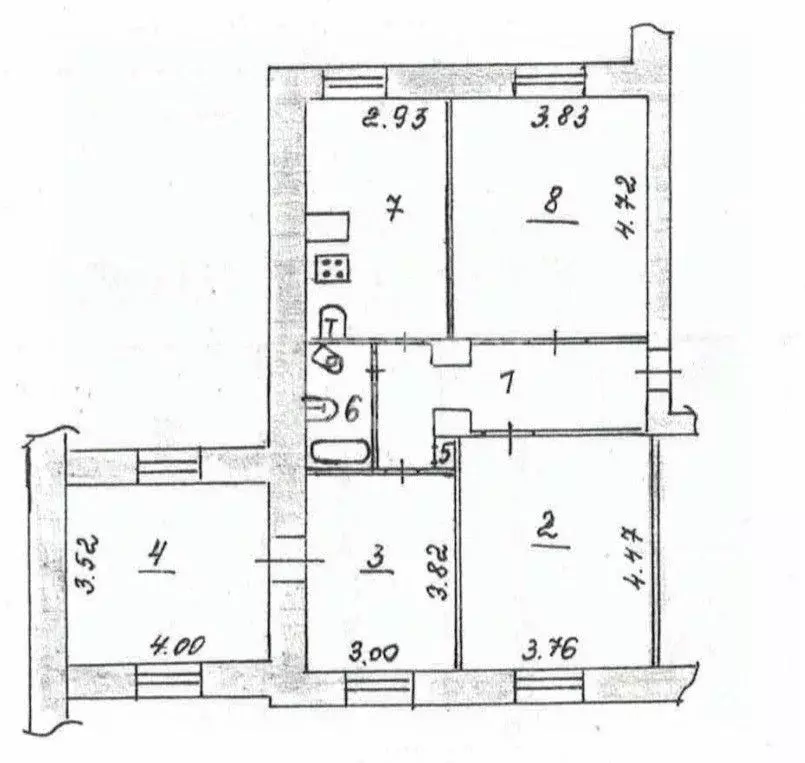 4-к кв. Пермский край, Краснокамск Большевистская ул., 33А (87.2 м) - Фото 1