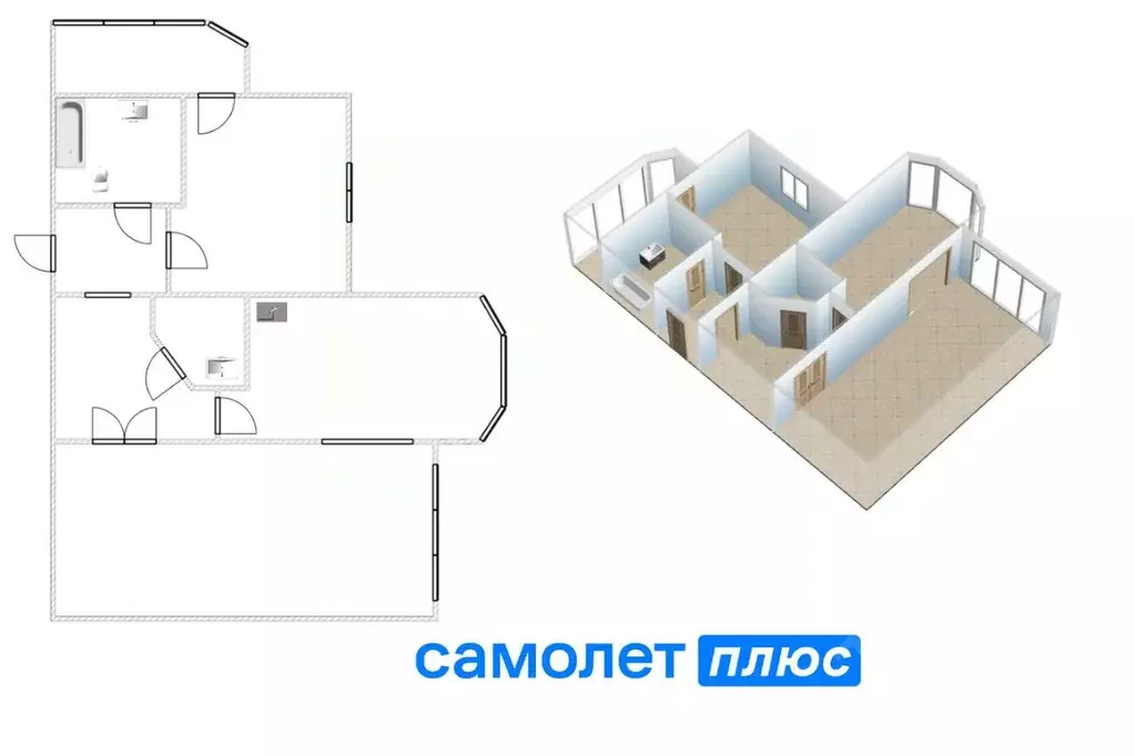 2-к кв. Кемеровская область, Кемерово Соборная ул., 3 (82.1 м) - Фото 0
