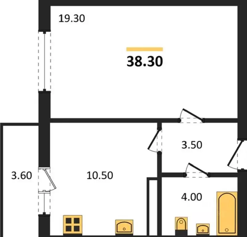 1-к кв. Воронежская область, Рамонский район, с. Ямное ул. Генерала ... - Фото 1