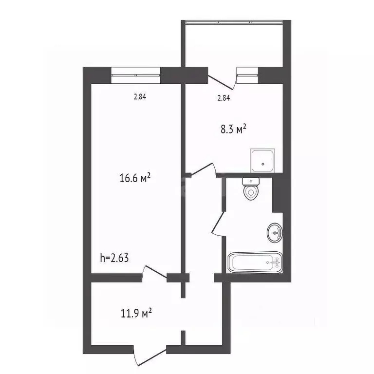 1-к кв. Красноярский край, Красноярск ул. Елены Стасовой, 50А (40.7 м) - Фото 1