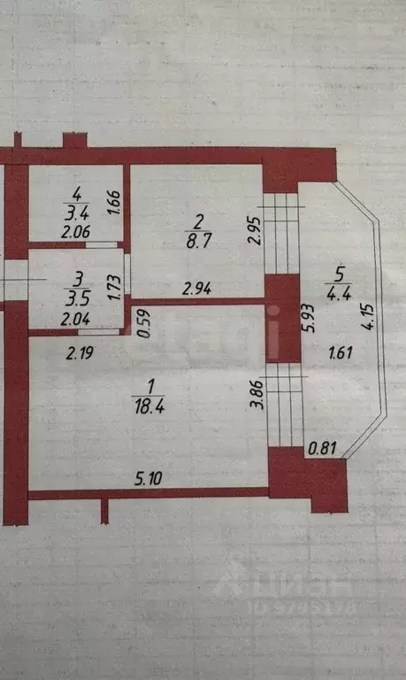 1-к кв. Татарстан, Казань просп. Ямашева, 101 (34.0 м) - Фото 1