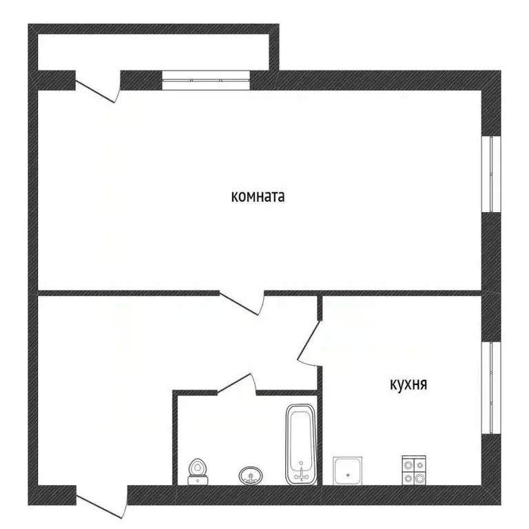 1-к кв. Ленинградская область, Кириши просп. Ленина, 4к1 (31.4 м) - Фото 2
