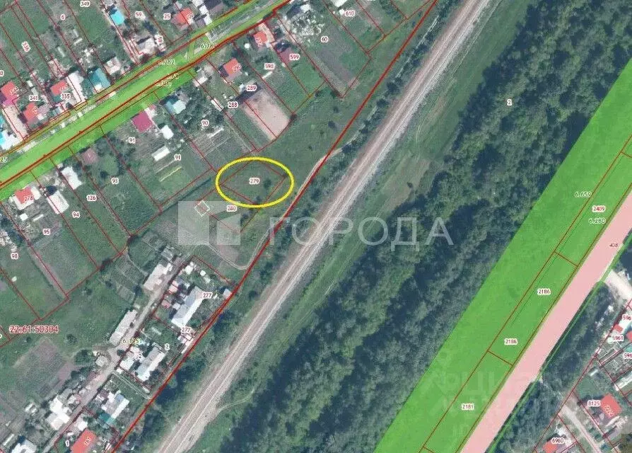 Участок в Алтайский край, Барнаул городской округ, пос. Ягодное ул. ... - Фото 1