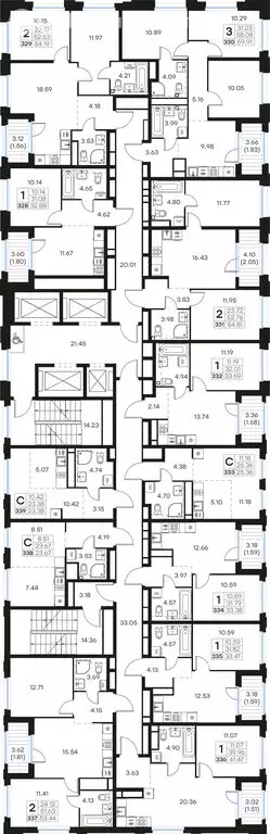 Квартира-студия: Нижний Новгород, ЖК Глоракс Левобережный (25.36 м) - Фото 1