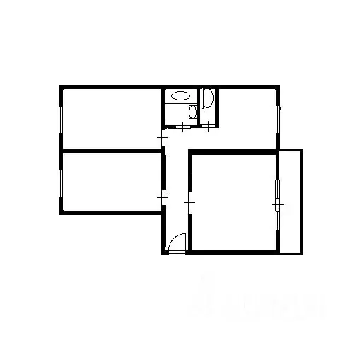 3-к кв. Челябинская область, Челябинск ул. Молодогвардейцев, 39б (68.9 ... - Фото 2