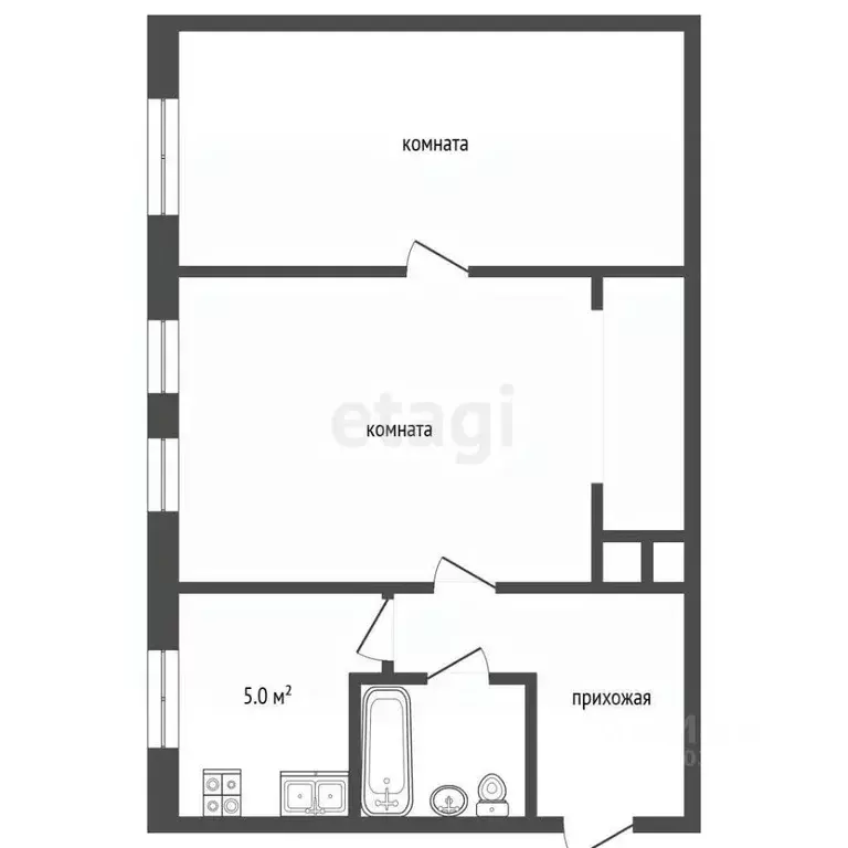 2-к кв. Владимирская область, Муром ул. Щербакова, 11 (50.0 м) - Фото 1