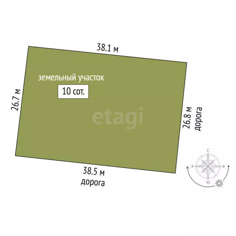 Участок в Раевская, Педагогический переулок (10 м) - Фото 1