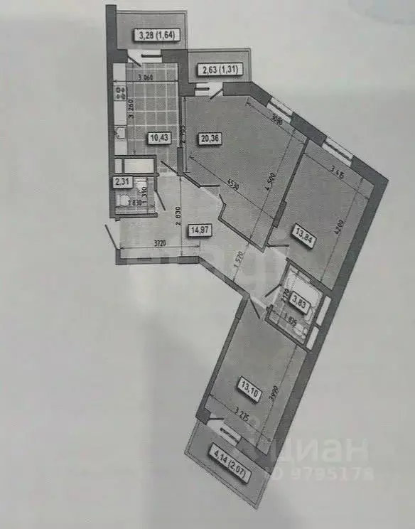 3-к кв. Татарстан, Казань просп. Победы, 139к1 (76.9 м) - Фото 1