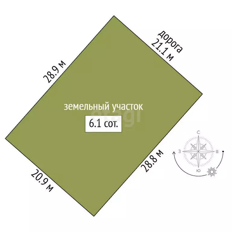 Участок в Симферополь, Архангельская улица (6 м) - Фото 1