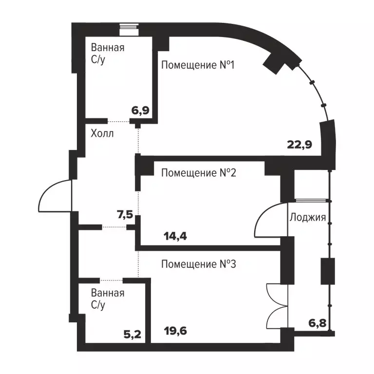 2-комнатная квартира: Челябинск, улица Труда, 157А (76.7 м) - Фото 1