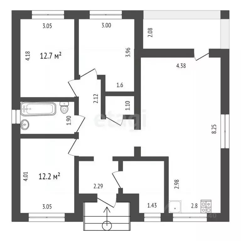 Дом в Тюменская область, Тюменский муниципальный округ, с. Кулаково, ... - Фото 2