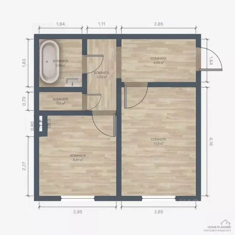 1-к кв. Калининградская область, Калининград Чкаловск мкр, ул. ... - Фото 2