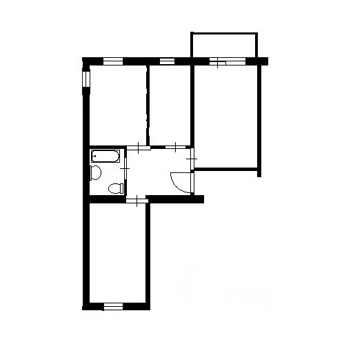 3-к кв. Новосибирская область, Новосибирск Холодильная ул., 17 (78.0 ... - Фото 2