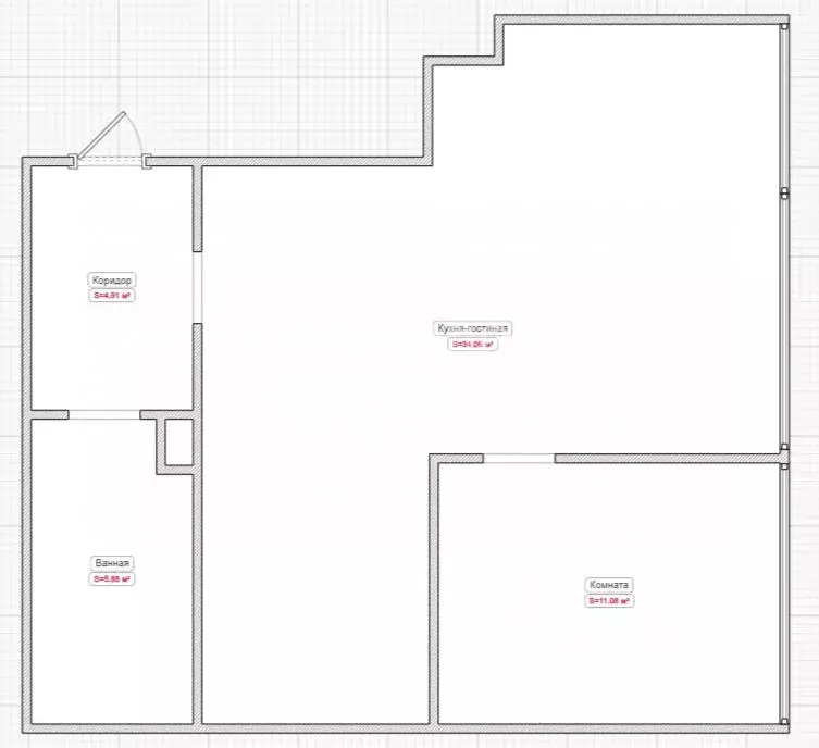 2-к кв. Краснодарский край, Краснодар ул. Западный обход, 39/2к5 (61.8 ... - Фото 1