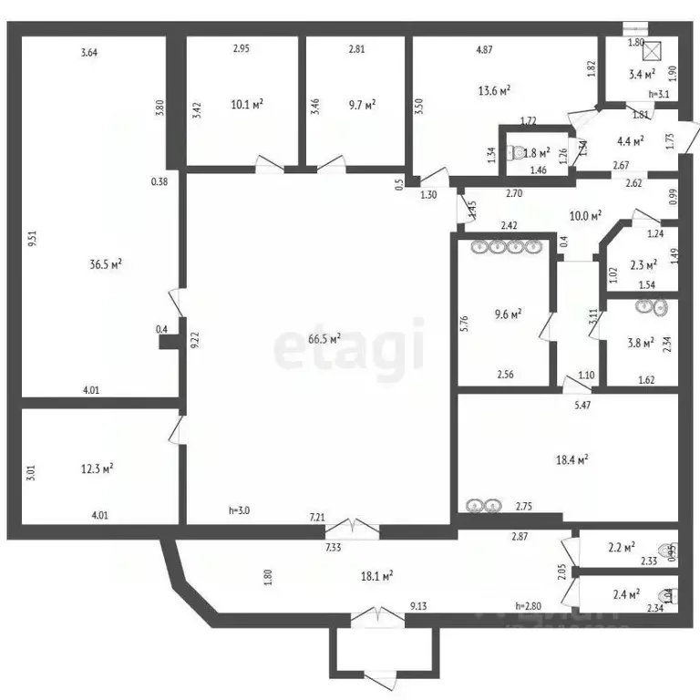 Помещение свободного назначения в Мордовия, Саранск ул. Александра ... - Фото 2