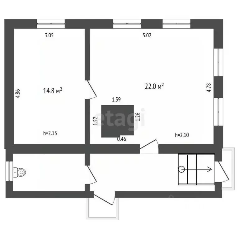 Дом в Псковская область, Палкинский район, Черская волость, пос. ... - Фото 2