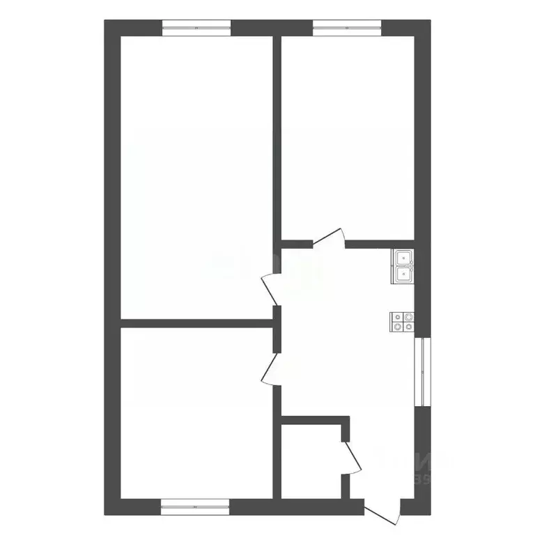 2-к кв. Тюменская область, Тюмень Матмасы мкр, ул. Муромская, 2 (47.1 ... - Фото 2