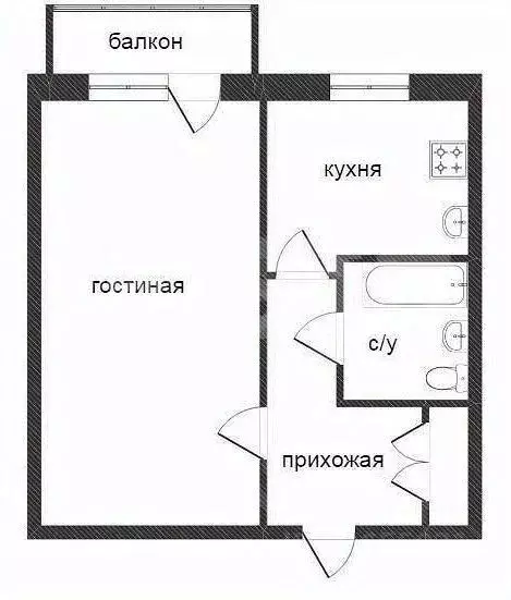 1-к кв. Костромская область, Кострома Малышково мкр, проезд ... - Фото 2