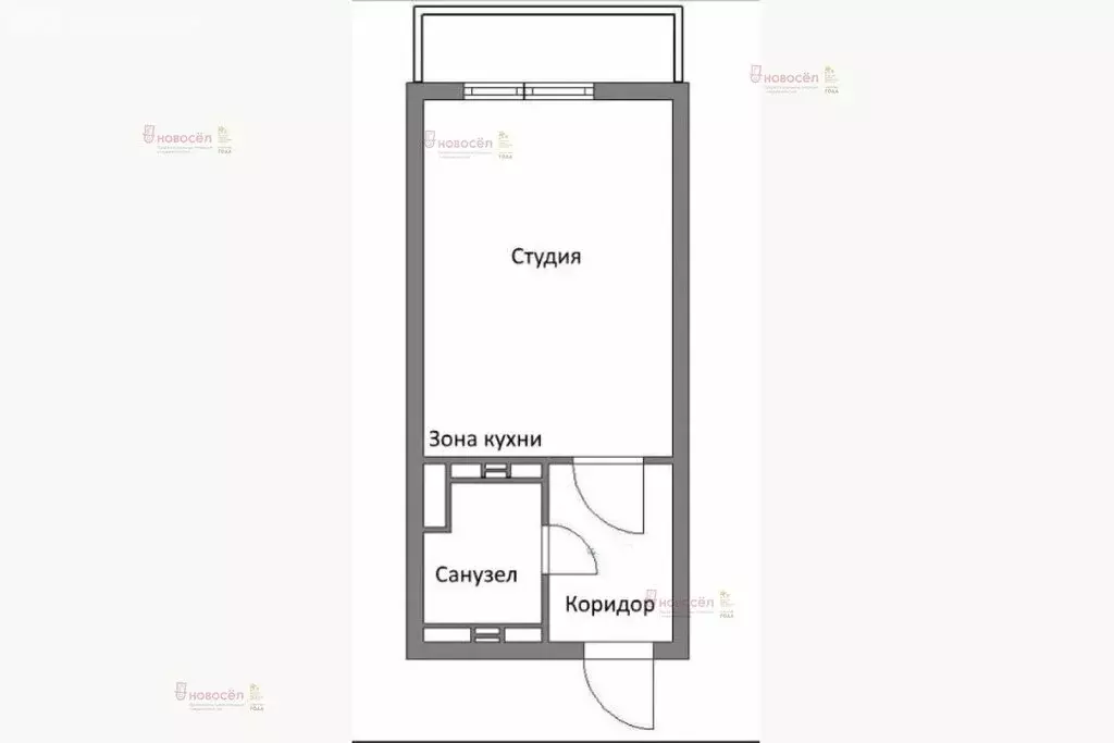 Квартира-студия: Екатеринбург, улица Крауля, 168Б (29 м) - Фото 1
