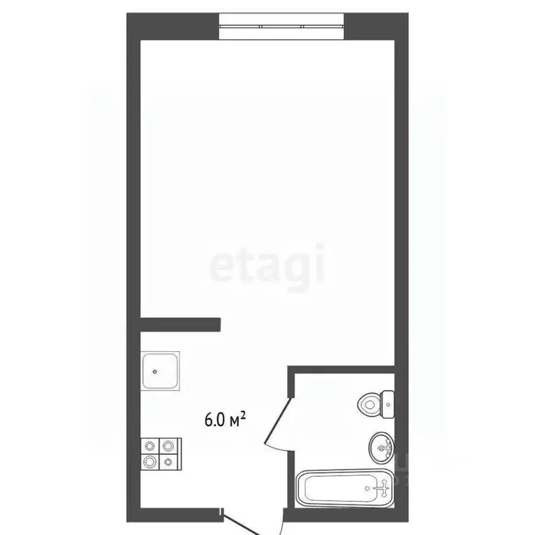 Студия Тюменская область, Тюмень Тарманы мкр, ул. Малышева, 24 (18.1 ... - Фото 2