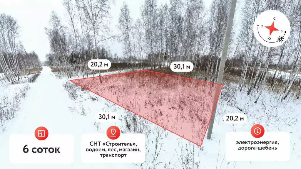 Участок в Тюменская область, Тюменский муниципальный округ, Милан кп  ... - Фото 1