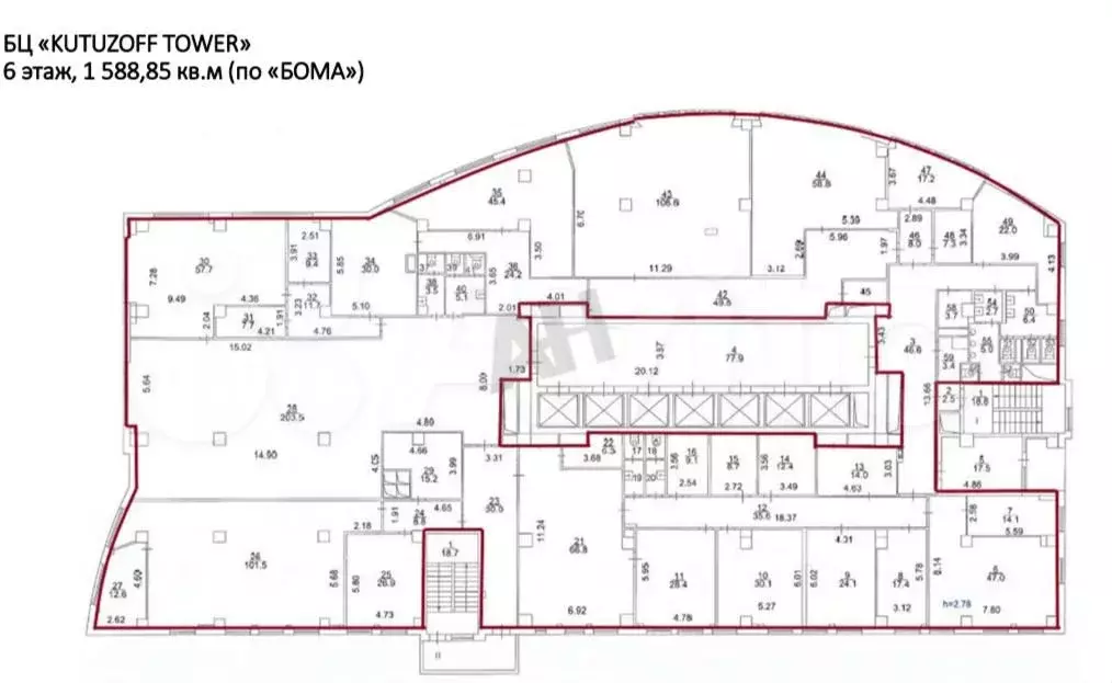 Аренда офиса 1588.9 м2 м. Кунцевская в зао в - Фото 0
