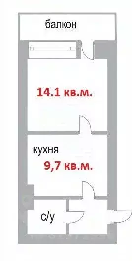 Студия Ханты-Мансийский АО, Сургут Пролетарский просп., 35 (29.0 м) - Фото 2