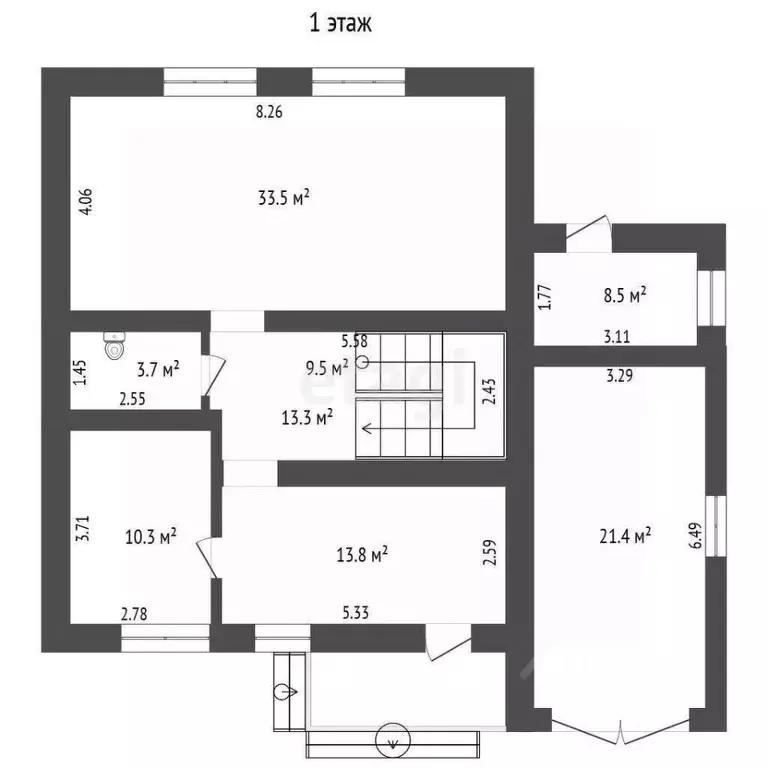 Дом в Тюменская область, Тюмень ул. Посадская (178 м) - Фото 1