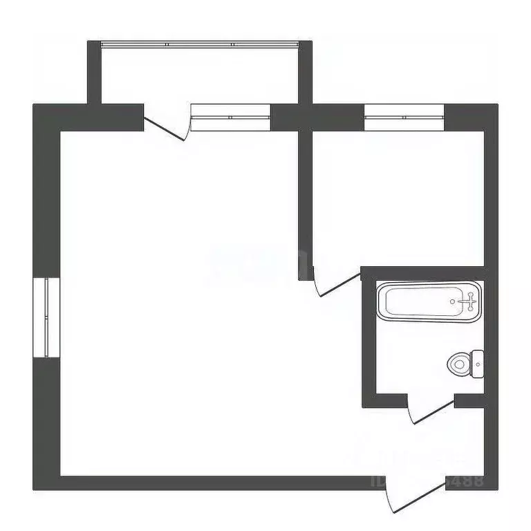 1-к кв. Амурская область, Благовещенск ул. Ленина, 80 (31.0 м) - Фото 2