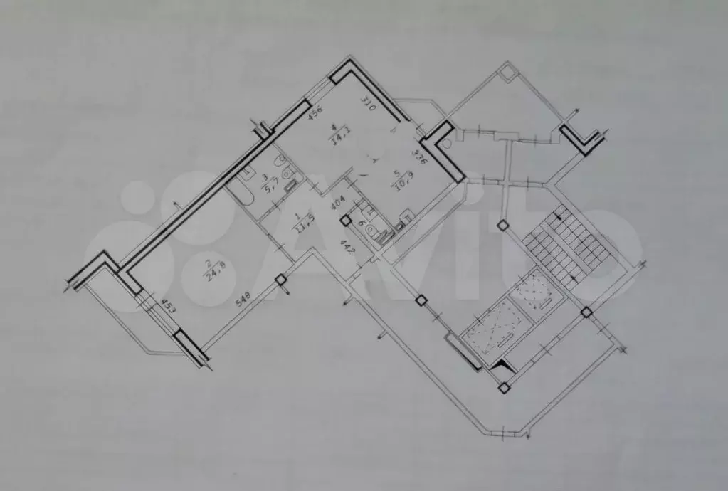 2-к. квартира, 70,8 м, 5/9 эт. - Фото 0