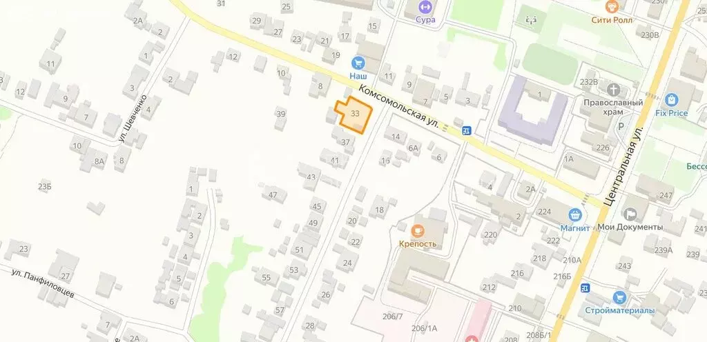 Участок в Бессоновка, Комсомольская улица (7 м) - Фото 1