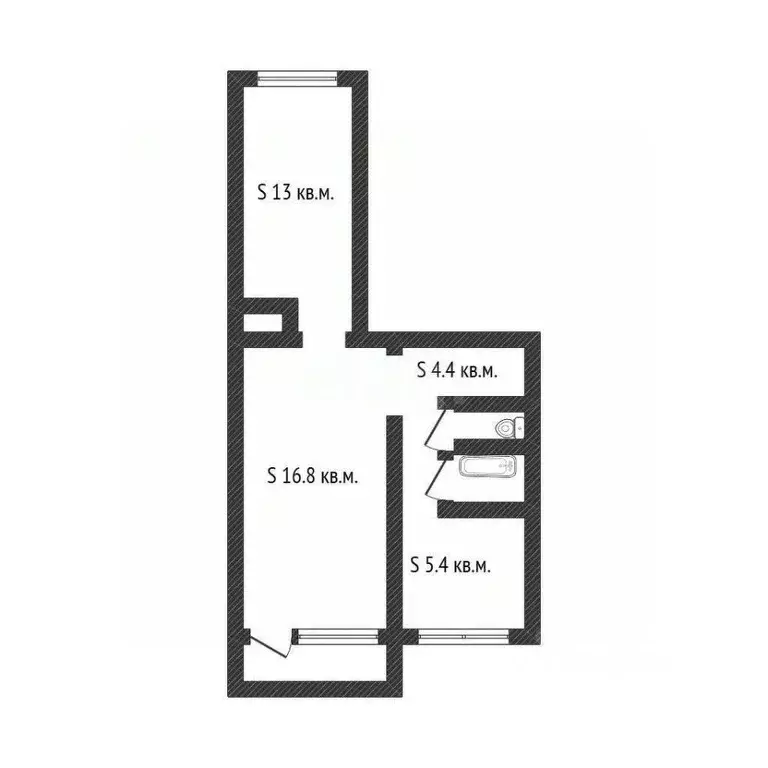 2-к кв. Алтайский край, Белокуриха Советская ул., 6/1 (43.3 м) - Фото 2